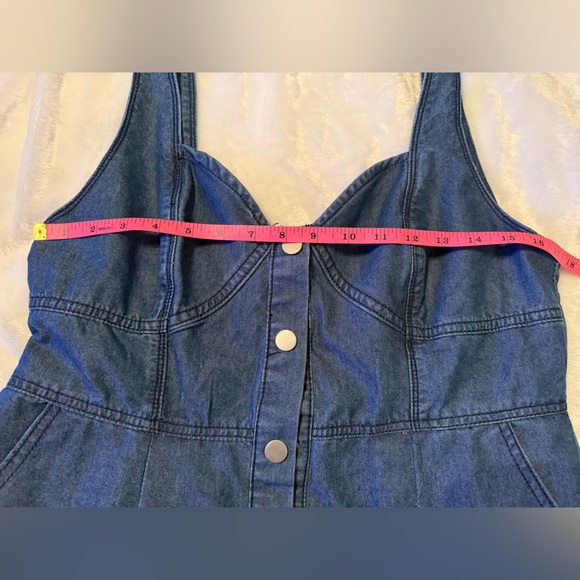 Denim Blue Button-Down Dress - Picture 13 of 14